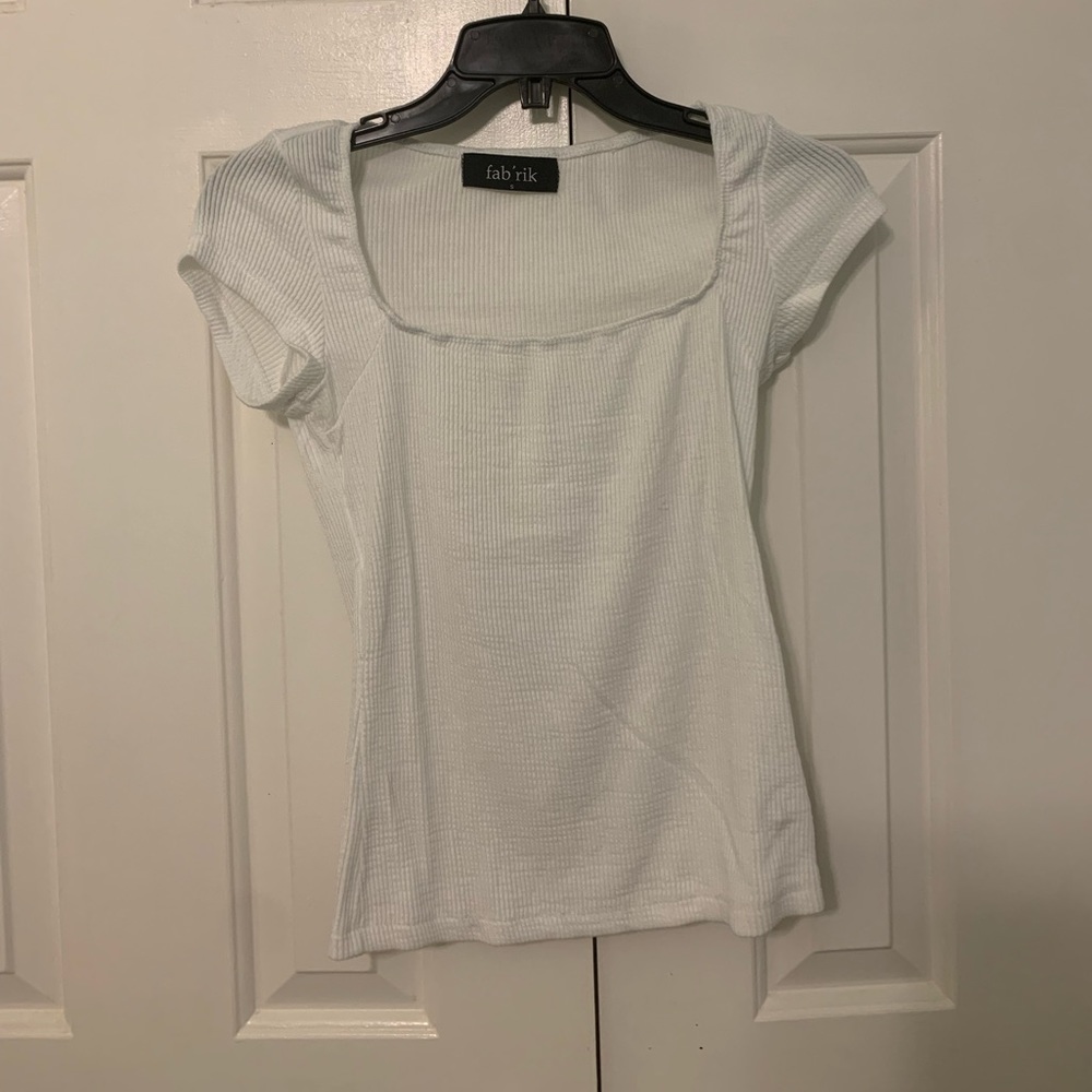 FAB’RIK white square neck shirt